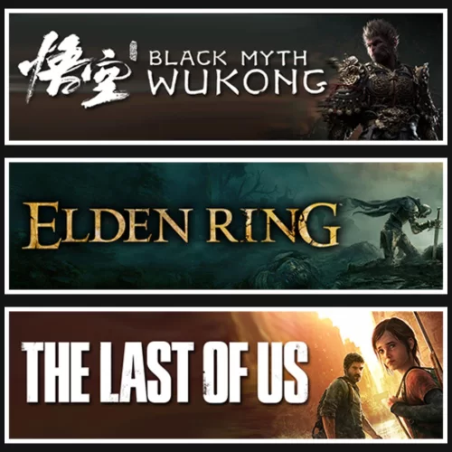  Black Myth Wukong +Elden Ring +The Last Of Us 1